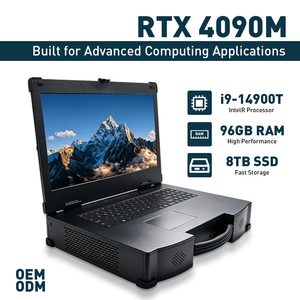 แล็ปท็อปเวิร์กสเตชัน AI ประสิทธิภาพสูง ทนทาน ใช้ CPU I9-14900T พร้อมการ์ดจอ RTX 4090M หน่วยความจำ 96GB  SSD แบบคู่ขนาด 8TB ความเร็ว 5.5GHz พร้อมส่ง  รองรับการปรับแต่ง OEM - Product Image 1