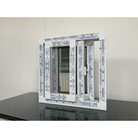 Ventana Corredera Moderna de PVC con Doble Acristalamiento, Horizontal, de Tamaño Pequeño, para Exteriores, Hoteles, Salas de Estar, Escaleras, Cocinas, Sótanos, con Certificación CE