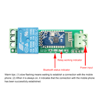 Módulo de Relé de 1 Canal 5V 12V ESP8266 para Módulo de Relé Bluetooth, Internet de las Cosas, Hogar Inteligente, Interruptor de Control Remoto por Aplicación Móvil
