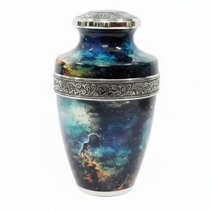 Urnas de cremación para adultos de latón hechas a mano, nuevo diseño, estilo americano, moderno, funerario, urnas conmemorativas para cenizas - Product Image 1