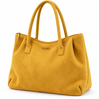 Sac fourre-tout personnalisé de grande capacité pour le travail, les voyages et les courses avec fermeture éclair et longues poignées