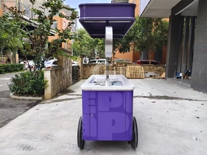 Vélo de vente ambulante électrique pour glaces, chariot amovible pour aliments, idéal pour l'extérieur - Product Image 2