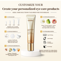 Crème pour les yeux personnalisée en usine, hydratante au panthénol, réduit les cernes et anti-œdème, pour tous types de peaux