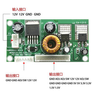 <span class=keywords><strong>CA</strong></span>-1215 12V ke 5V hingga 3.3V ke 1.5V papan konversi tegangan 12v 5v 3.3v dan modul 1.5v - Product Image 5