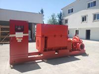 Ensemble de pompes de lutte contre l'incendie approuvé par l'Ulfm NFPA20, centrifuge, aspiration axiale, électrique, ensembles de pompes à incendie 50 GPM - 2000 GPM avec contrôleur