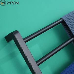 Haute qualité <span class=keywords><strong>noir</strong></span> <span class=keywords><strong>mat</strong></span> chauffe-serviettes sèche-linge support température constante mural électrique chauffant porte-serviettes porte-serviettes - Product Image 4