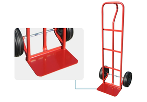 접이식 핸드 트롤리 플랫폼 구조 휴대용 스테이션 왜건 트롤리 소형 가정용화물 트레일러 계단 등반 기능 - Product Image 6