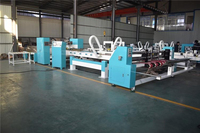 Machine plieuse-colleuse-griffeuse entièrement automatique à grande vitesse, plieuse-colleuse automatique pour la fabrication de boîtes en carton ondulé