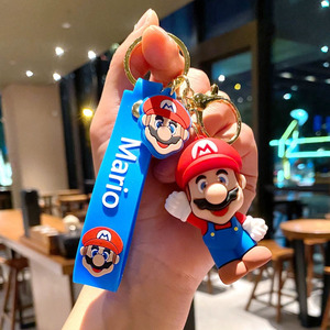 Llavero de Goma Promocional Personalizado Regalo de Dibujos Animados 3D PVC Anime <span class=keywords><strong>Super</strong></span> <span class=keywords><strong>Mario</strong></span> <span class=keywords><strong>Bros</strong></span> Llaveros Champiñón <span class=keywords><strong>Luigi</strong></span> Yoshi Anilla para Llaves - Product Image 4