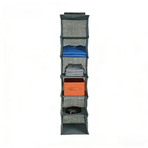 Custom Hanging <b>Storage</b> Bag Foldable Space Saving Clothes Hat Shoe Organizer for <b>Collapsible</b> Wardrobe Sundries Organizer - Product Image 4