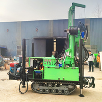 Mini appareil de forage de puits d'eau hydraulique RLD160 sur chenilles pour moteur diesel