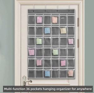 Organizador de Pared Plegable para Aula, Transparente, con 36 Bolsillos, Tipo Gancho, para Guardar Celulares y Calculadoras - Product Image 5