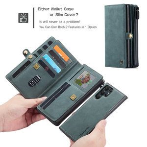 CaseMe-Funda de cuero <span class=keywords><strong>3</strong></span> en 1 para Samsung S22 ultra, carcasa magnética con tapa, desmontable, para teléfono Galaxy S22 ultra - Product Image 5