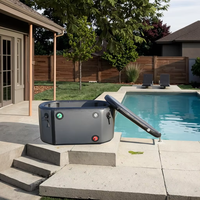 Baignoire à glace gonflable portable avec refroidisseur d'eau, bain froid pour la récupération des athlètes, spa à domicile