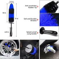 Kit de brosses pour voiture Kit de brosses pour voiture avec éponge de polissage pour outils de nettoyage de voiture