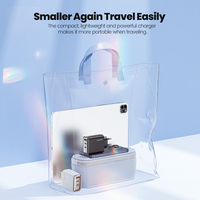 Chargeur rapide multiport USB Type C GaN Toocki PD 67W/33W pour accessoires mobiles avec affichage numérique