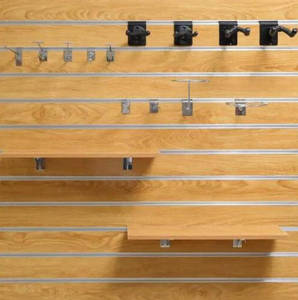 Panel de pared de listón de uso de supermercado o sala de exposición HOJA DE <span class=keywords><strong>MDF</strong></span> con cara de melamina <span class=keywords><strong>ranurada</strong></span>/<span class=keywords><strong>ranurada</strong></span> - Product Image 6