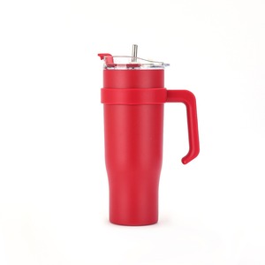 Stainless Steel Insulated Tumbler 40oz With Handle And Straw For Travel Car Use - Product Image 2