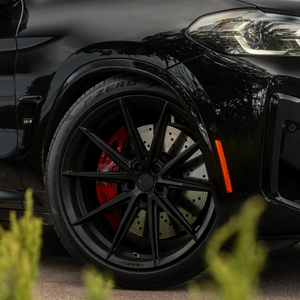 Jantes forgées répliques SHIN-555 Satin Matte Black HF3 à rayons multiples, jantes en alliage de 18 à 24 pouces, déport personnalisé pour BMW Audi - Product Image 1