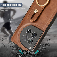 Housse de protection multifonctionnelle en cuir PU avec dragonne pour OnePlus ACE3/12R Coque arrière