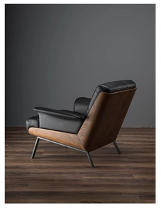Fauteuil de loisirs au design moderne en gros, mobilier public et <span class=keywords><strong>commercial</strong></span> pour la maison, chaise individuelle convertible en cuir - Product Image 3