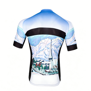 T-shirt de cyclisme personnalisé le plus vendu pour équipes, en tissu léger à faible densité, manches courtes, pour détaillants sportifs, grand stock, vêtements d'équipe - Product Image 2