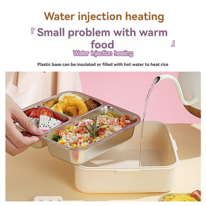 Voi Vuông Thép Không Gỉ Hộp Ăn Trưa 1120Ml + 70Ml Phim Hoạt Hình Con Voi Hình Hộp Ăn Trưa Container Lưu Trữ Thực Phẩm Với Nước Sốt Cup - Product Image 3