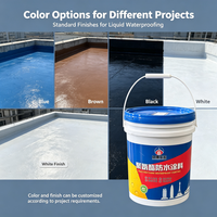 Revêtement imperméable en polyuréthane monocomposant résistant aux intempéries, prêt à l'emploi, anti-UV, faible teneur en COV pour balcon, sous-sol