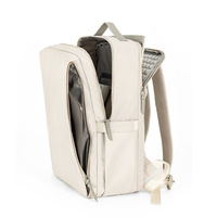 Sac à dos unisexe classique haut de gamme en polyester Oxford imperméable et durable, avec airbag géométrique antichoc, grand format, pour ordinateur portable et loisirs