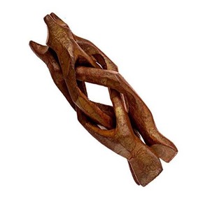 Hand Carved 6 Inch Stained Wooden Cobra Stand Wooden Tripod Stand For <strong>Abalone</strong> <strong>Shell</strong> - Product Image 5