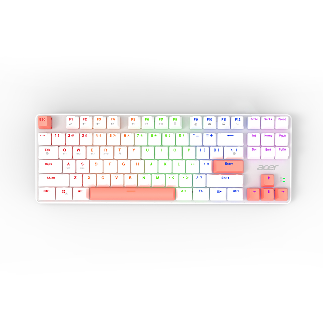 Hot Sale Factory Price  Mechanical Wired Gaming Keyboard with ABS BPT  Double-Shot Keycaps for Desktop PC Mac