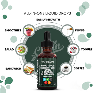 Produsen Label Pribadi Tetes Cairan Kesehatan Tiroid Selenium Zinc Iodine L-Tyrosine KSM-66 Ashwagandha Wildberry <span class=keywords><strong>2</strong></span> Fl oz - Product Image 5