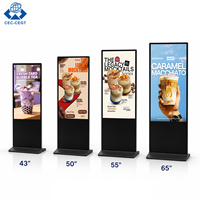 Écran publicitaire commercial ZDHQ Full HD sur pied pour la publicité de marque en grande surface