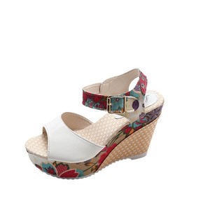 Women Summer New Style Platform <b>Sandals</b> Thick Sole Color Block Peep Toe Bohemian Roman <b>Sandals</b> - Product Image 5