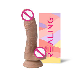 REALING mainan seks Super panjang berukuran besar Dildo karet buatan <span class=keywords><strong>penis</strong></span> mainan seks Kokang besar silikon cair kualitas tinggi untuk wanita - Product Image 6