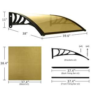 <span class=keywords><strong>Auvent</strong></span> de <span class=keywords><strong>porte</strong></span> <span class=keywords><strong>en</strong></span> <span class=keywords><strong>fer</strong></span> <span class=keywords><strong>forgé</strong></span> à cadre <span class=keywords><strong>en</strong></span> aluminium de Style Simple, <span class=keywords><strong>auvent</strong></span> de fenêtre de panneau PC - Product Image 2