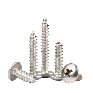 Meilleur prix Din7981 M3.5 M3.9 304 vis autotaraudeuses en béton en acier inoxydable noir pour métal plastique bois - Product Image 2