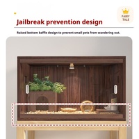 Grande cage d'élevage en bois avec conception anti-évasion, isolation et fonctions de nettoyage facile pour cailles, poussins et hamsters – Plusieurs tailles disponibles