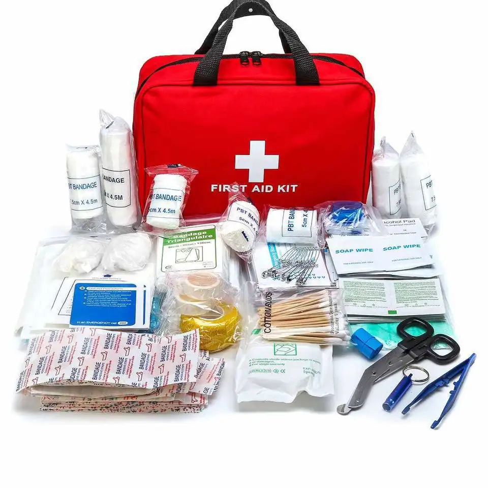 152 पीसी मल्टी-पॉकेट प्राथमिक चिकित्सा किट आपातकालीन चिकित्सा बैग आउटडोर और यात्रा पोर्टेबल बचाव आपातकालीन किट कार परिवार आउटडोर के लिए