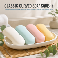 Coffret cadeau de douze savons souples anti-stress, jouets à presser pour soulager le stress, présentoir de comptoir pour les magasins et la vente au détail