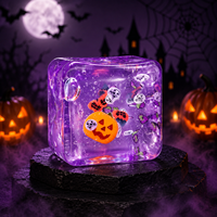 Cadeaux d'Halloween effrayants : Cubes transparents moelleux, non comestibles, pour sacs de bonbons ou farces, cadeaux saisonniers