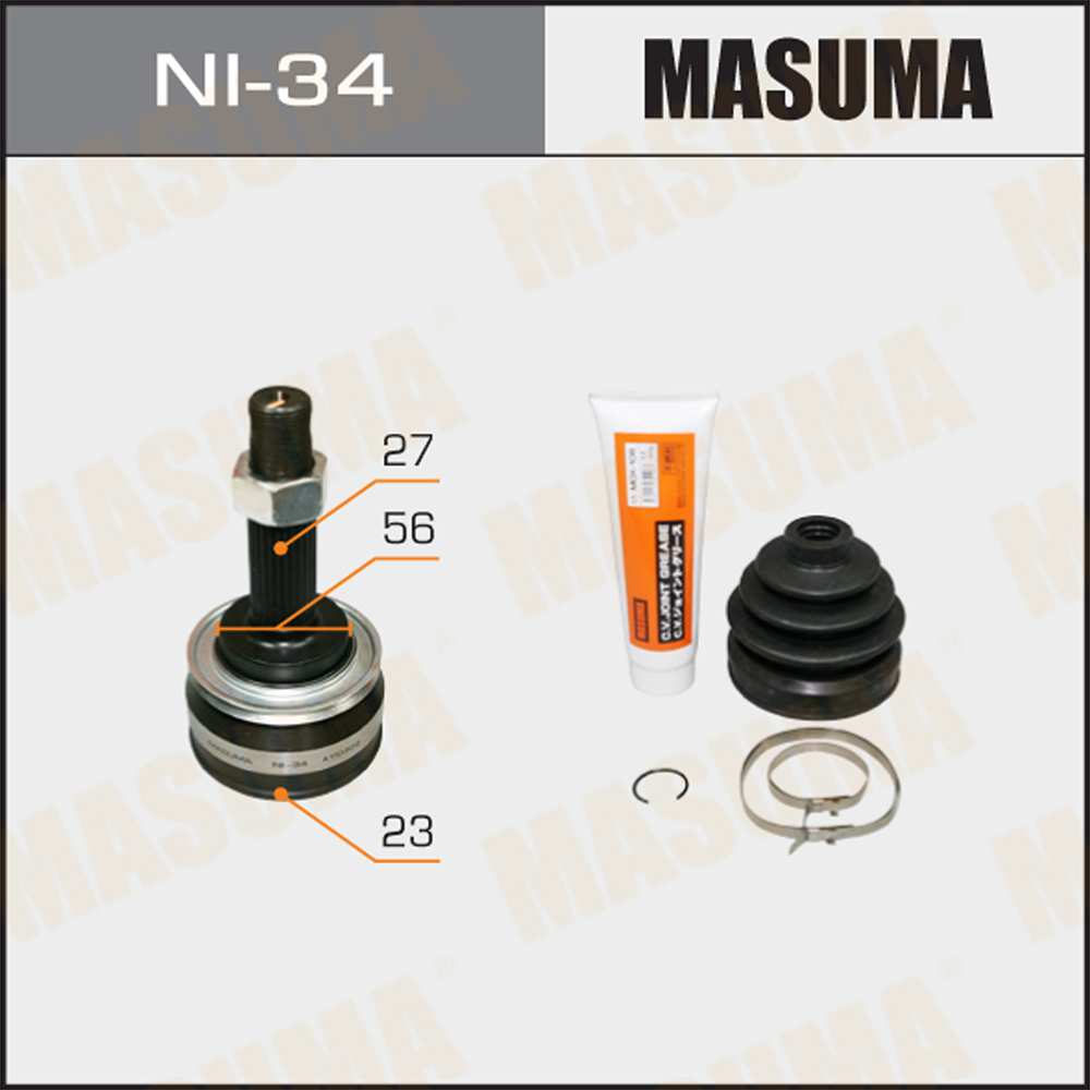 NI-34 MASUMA CV Joint for NISSAN BLUEBIRD QU14 - Durable