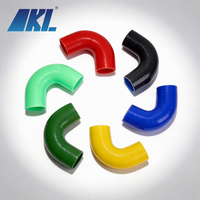 Tuyau en silicone flexible renforcé tressé 4 plis coudé à 45° et 135° pour radiateur de voiture et turbo, personnalisé par l'usine Kinglin