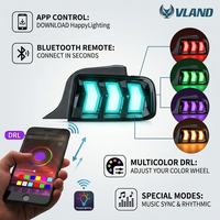 Feux arrière LED Vland Aftermarket RGB Color DRL pour Ford Mustang S197 GT 2005 2006 2007 2008 2009