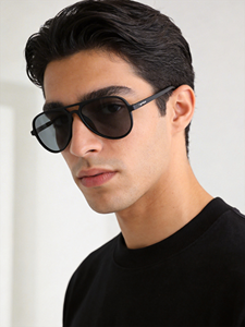 Gafas de Sol de Plástico con Doble Puente para Hombre, OEM, Nuevo Modelo, Lentes con Protección UV 100%, para Uso en Exteriores, SP10360 - Product Image 1