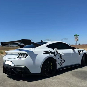 Aile arrière de style GT en fibre de carbone pour Ford Mustang 2015-2024, aile haute de coffre arrière, spoiler à col de cygne, kit carrosserie - Product Image 5