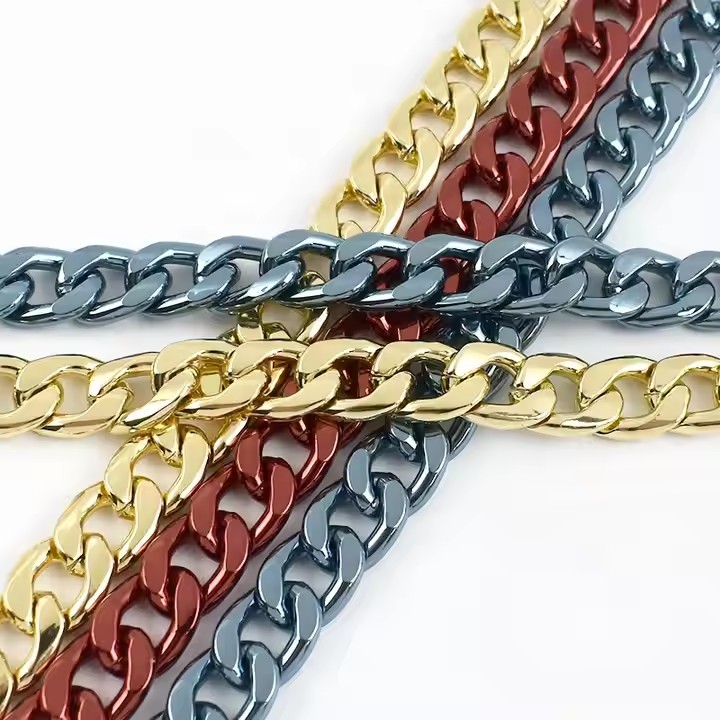 Meetee C-C002 13mm Premium Bag Chain Straps Customizable Metal Crossbody Handbag Chains Elegant Decorative Bag Accessories