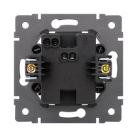 CHAOYI Modern Hitam 1 Gang Single Pole Double Pole Standar UK EU Stopkontak Listrik Dinding Bersertifikasi CE IP33