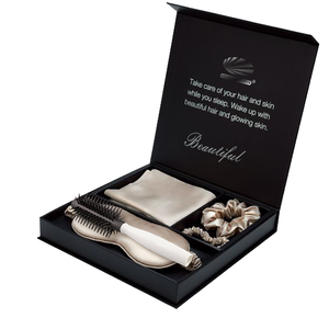 Best Sales Custom Hair <strong>Care</strong> Suit <strong>Package</strong> Magnetic Box Silver Foil Stamp Logo Matte Lamination for Luxury <strong>Package</strong> - Product Image 4