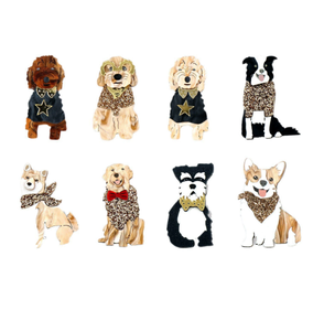 Broche spéciale pour chien Broche rétro en cristal avec strass Broche en or antique et argent antique - Product Image 5